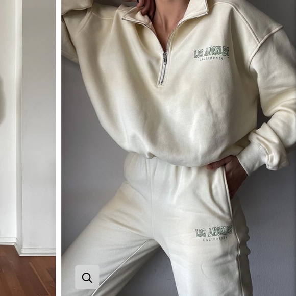 Beige Botany Butter Yellow Sweatpant Set - Picture 4 of 6